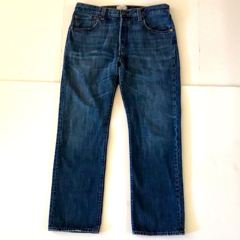 Levi’s Classic 501 Button-Front Straight Leg Jeans size 34 W 30 L